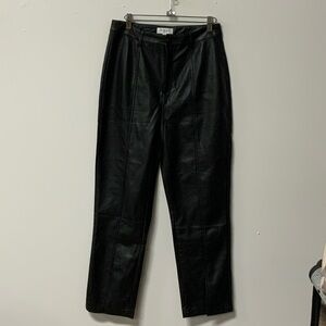 Gilli black faux leather pants